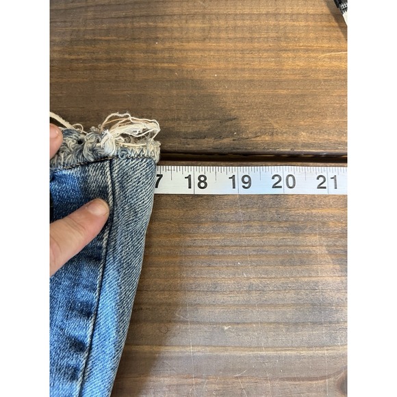 NWT Good American‎ distressed denim midi dress size XL w/ adjustable straps - Picture 8 of 9